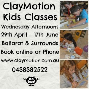 ClayMotion kids classes Ballarat