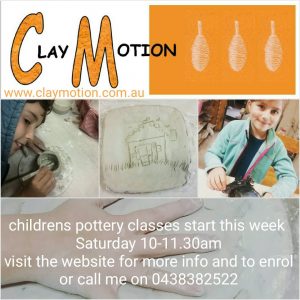 ClayMotion Childrens Classes Pottery in Ballarat