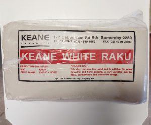 Keane white raku clay